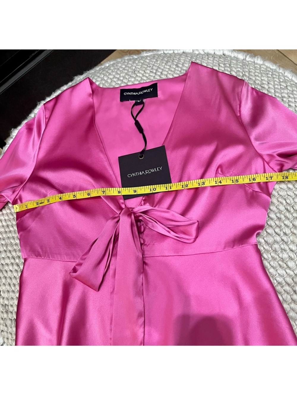 Cynthia Rowley Hot Pink silk Blouse - Picture 8 of 14